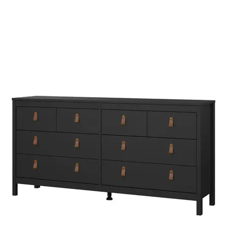 Buy Organize in Style: Barcelona Double Dresser in Matt Black, 4 from Furnituretta