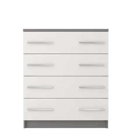 Buy Omega OM-02 Chest of Drawers 80cm, Colour: White Matt, Carcass: White Matt, Item Width: 80, 5 from Furnituretta
