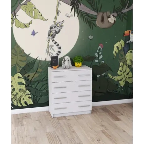 Buy Omega OM-02 Chest of Drawers 80cm, Colour: White Matt, Carcass: White Matt, Item Width: 80, 9 from Furnituretta