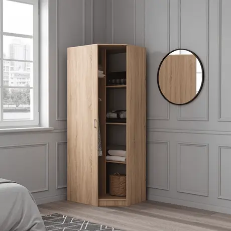 Buy Melrose Corner Wardrobe – Sonoma Oak Effect, 2 from Furnituretta