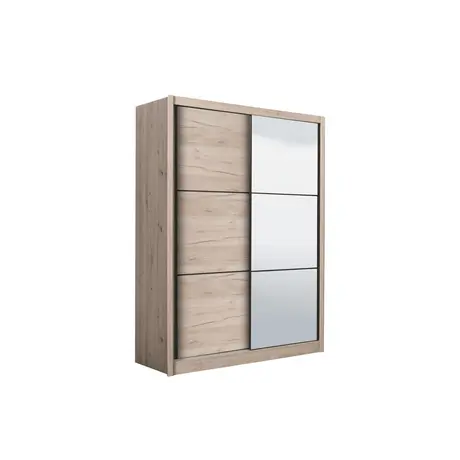 Buy Vale Sliding Door Wardrobe - Oak Effect, 4 from Furnituretta
