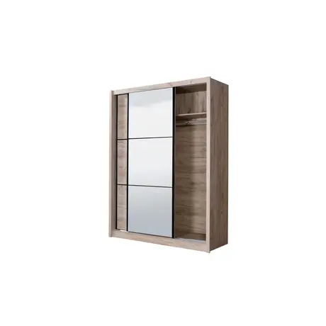 Buy Vale Sliding Door Wardrobe - Oak Effect, 7 from Furnituretta