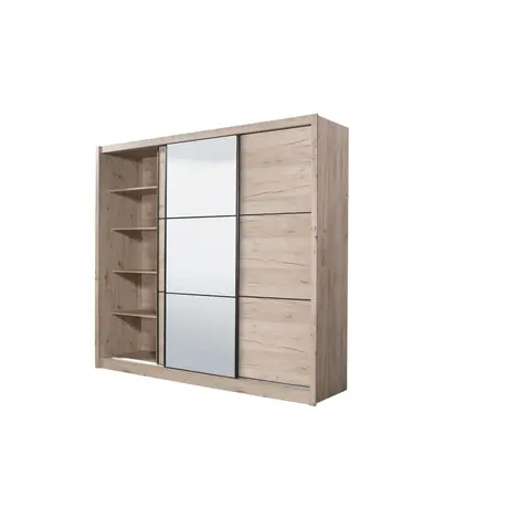 Buy Vale Oak Effect Sliding Door Wardrobe, 12 from Furnituretta