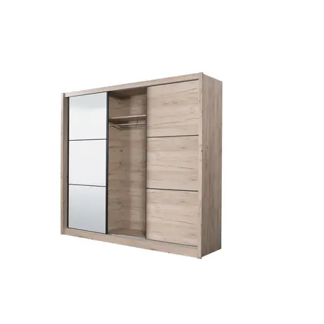 Buy Vale Oak Effect Sliding Door Wardrobe, 4 from Furnituretta