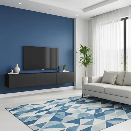 Buy Clare Black Slat Effect Floating Wide TV Unit, 6 from Furnituretta