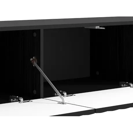 Buy Clare Black Slat Effect Floating Wide TV Unit, 5 from Furnituretta