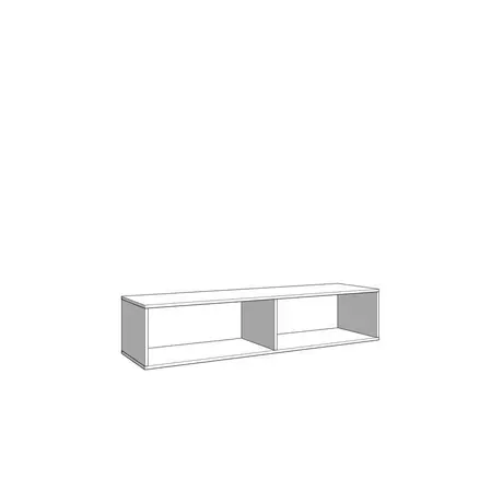 Buy Clare Black Slat Effect Floating Small TV Unit, Colour: Black, Item Width: 154, 7 from Furnituretta