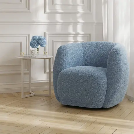 Buy Clay Bluebell Sherpa Tub Chair from Furnituretta