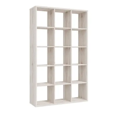 Buy Mauro 3x5 Storage Unit in Sand Oak – Modern Cube Shelving, 2 from Furnituretta