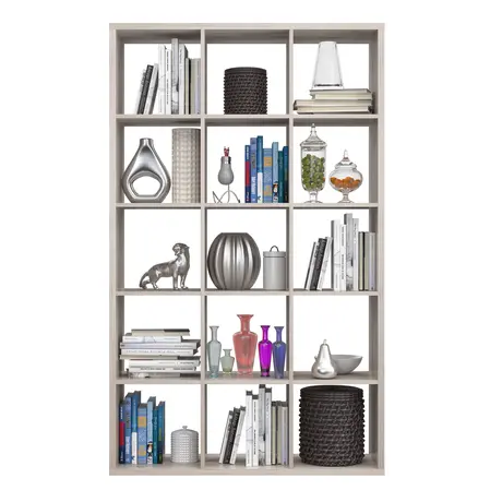 Buy Mauro 3x5 Storage Unit in Sand Oak – Modern Cube Shelving, 5 from Furnituretta