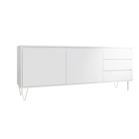 Buy Inspired Living: Monaco 2-Door 3-Drawer Cabinet in White, 3 from Furnituretta