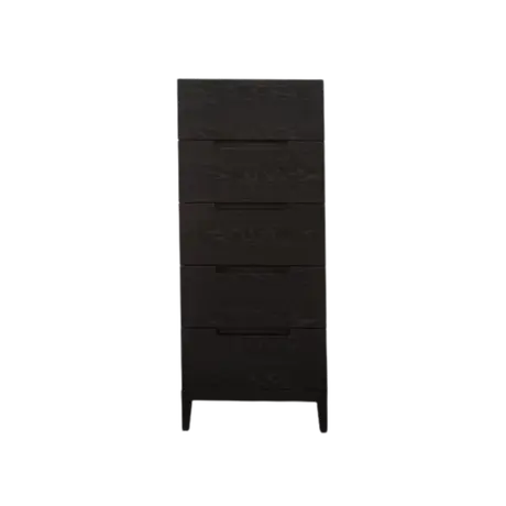 Buy Orchid Narrow Chest of 5 Drawers in Wenge from Furnituretta