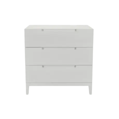 Buy Orchid 3 Drawer Chest in White with Soft‑Close Runners from Furnituretta