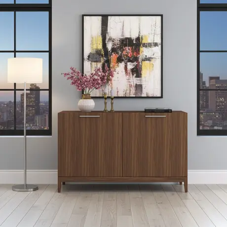 Buy Peony Sideboard in Walnut Finish, Colour: Walnut, 2 from Furnituretta
