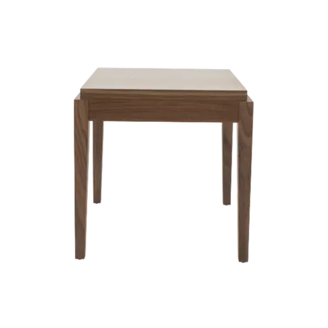 Buy Peony Walnut Lamp Table with Tapered Legs from Furnituretta