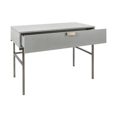 Buy Lilly Grey Oak Dressing Table with Bronze Frame, 3 from Furnituretta