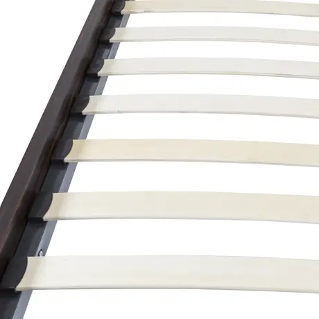 Buy Bali Ebony Double Bedframe with Brass‑Capped Feet, 8 from Furnituretta