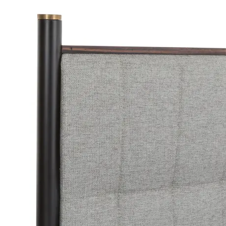 Buy Bali Ebony Kingsize Bedframe with Brass‑Capped Feet, 10 from Furnituretta