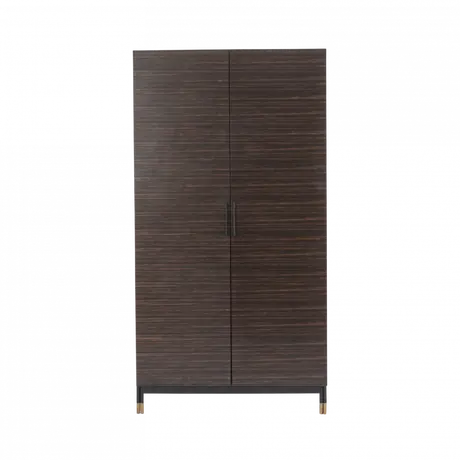 Buy Bali Ebony Wardrobe with Brass‑Capped Feet from Furnituretta