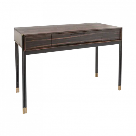Buy Bali Ebony Dressing Table with Brass‑Capped Feet, 3 from Furnituretta