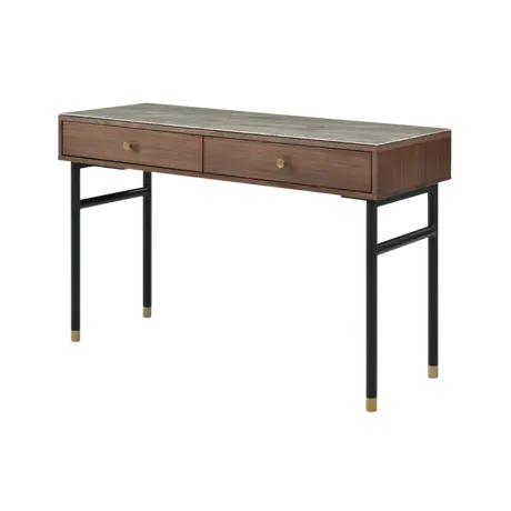 Buy Willow Dressing Table with Marble‑Effect Top, 3 from Furnituretta