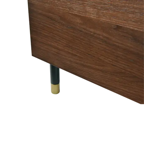 Buy Willow Wardrobe in Tobacco Walnut with Brass Handles, 5 from Furnituretta