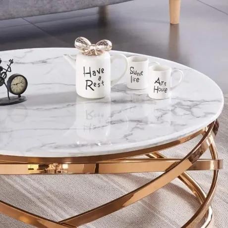 Buy Nabraska Marble Coffee Table: Elevate Your Living Room, 2 from Furnituretta