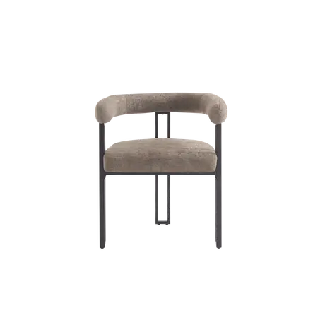 Buy Bloom Dining Chair in Taupe Soft Weave Fabric (sold in 2), Colour: Taupe Soft Weave from Furnituretta