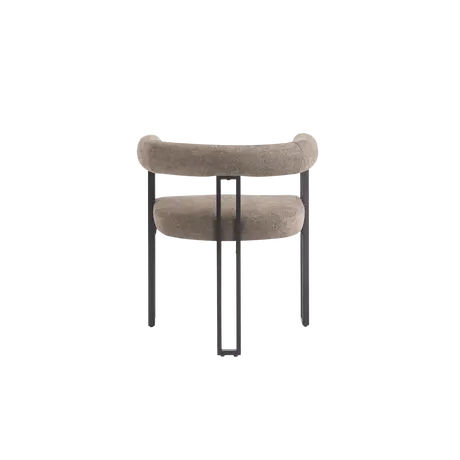 Buy Bloom Dining Chair in Taupe Soft Weave Fabric (sold in 2), Colour: Taupe Soft Weave, 6 from Furnituretta