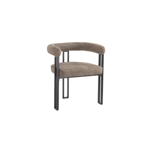 Buy Bloom Dining Chair in Taupe Soft Weave Fabric (sold in 2), Colour: Taupe Soft Weave, 5 from Furnituretta