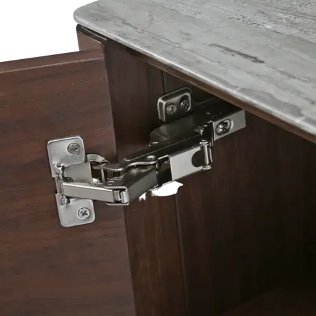 Buy Willow Sideboard with Marble‑Effect Glass Top, 4 from Furnituretta