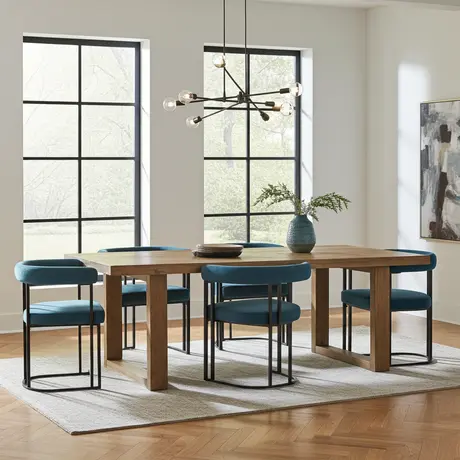 Buy Bloom Dining Chair in Blue Velvet Upholstery (sold in 2), Colour: Blue Velvet, 8 from Furnituretta