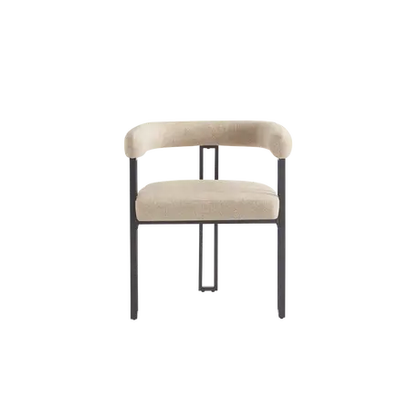 Buy Bloom Dining Chair in Oatmeal Soft Weave Fabric (sold in 2), Colour: Oatmeal Soft Weave from Furnituretta