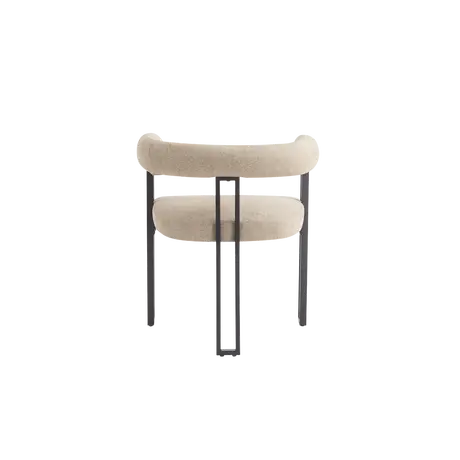 Buy Bloom Dining Chair in Oatmeal Soft Weave Fabric (sold in 2), Colour: Oatmeal Soft Weave, 6 from Furnituretta