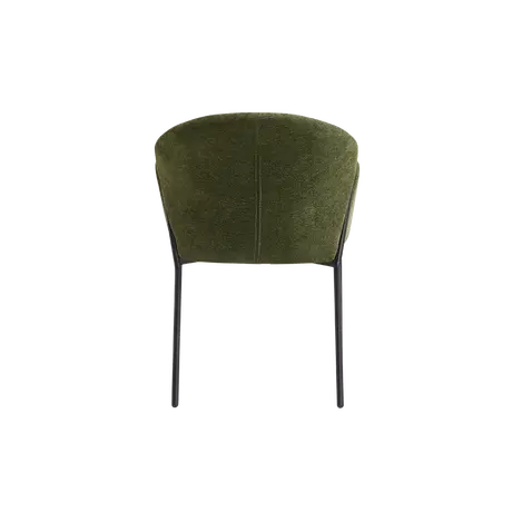 Buy Petal Dining Chair in Olive Soft Weave Upholstery (sold in 2), Colour: Olive Soft Weave, 5 from Furnituretta