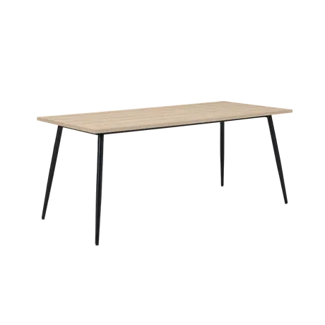 Buy Horizon 180cm Dining Table in Oak Woodgrain Finish, Colour: Oak, 4 from Furnituretta