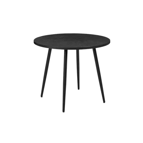 Buy Horizon Round Dining Table in Black Woodgrain Finish, Colour: Black from Furnituretta