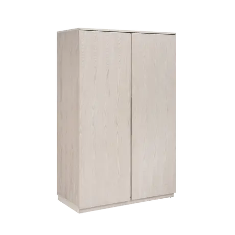 Buy Whisper Wardrobe in White‑Washed Oak Finish, 3 from Furnituretta
