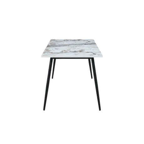 Buy Horizon Large Dining Table in Pandora Marble‑Effect Finish, Colour: Pandora, 4 from Furnituretta