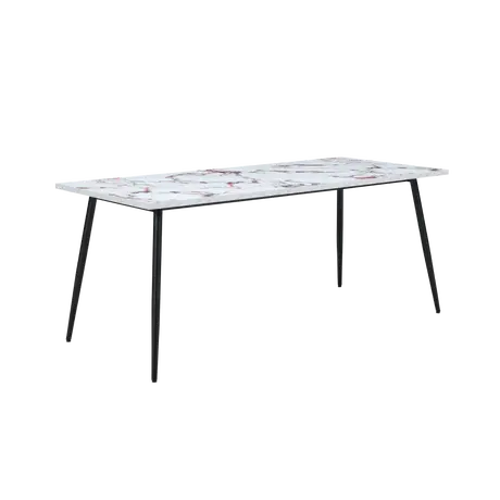 Buy Horizon Large Dining Table in Violetta Marble‑Effect Finish, Colour: Violetta, 3 from Furnituretta
