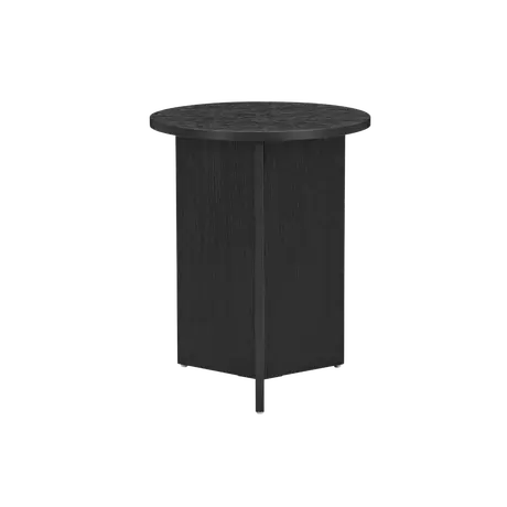 Buy Nova Side Table in Black Woodgrain Finish from Furnituretta