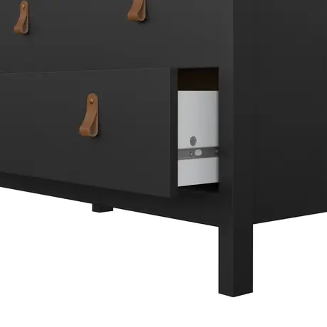 Buy Barcelona Chest: Matte Black Beauty with 3 Drawers, 11 from Furnituretta