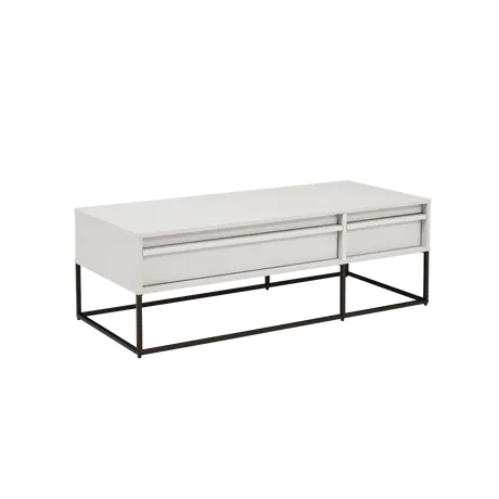 Buy Albion TV Unit in Stone Finish with Black Steel Frame, 3 from Furnituretta