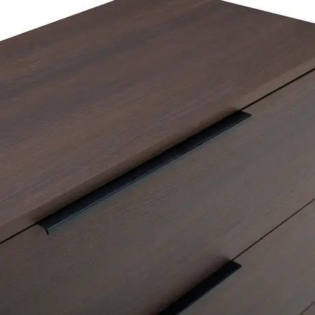 Buy Luna 3 Drawer Chest in Espresso Woodgrain Finish, Colour: Espresso, 5 from Furnituretta