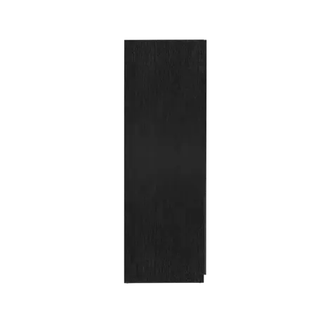 Buy Luna 2 Door Wardrobe in Black Woodgrain Finish, Colour: Black, 6 from Furnituretta