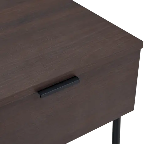 Buy Luna One Drawer Bedside in Espresso Woodgrain Finish, Colour: Espresso, 5 from Furnituretta