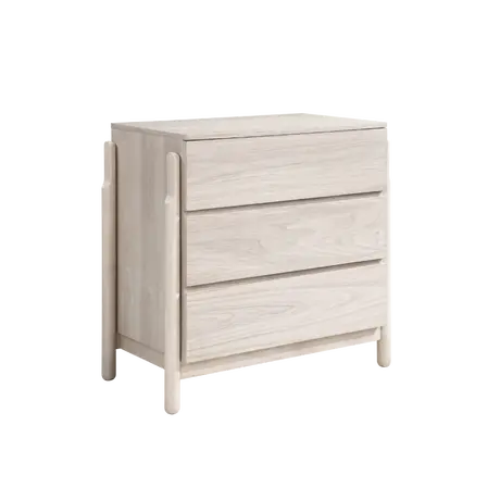 Buy Whisper Chest in White‑Washed Oak with Three Drawers, 3 from Furnituretta