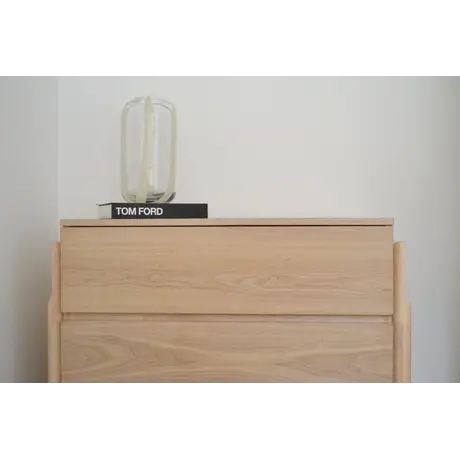 Buy Whisper Chest in White‑Washed Oak with Three Drawers, 5 from Furnituretta