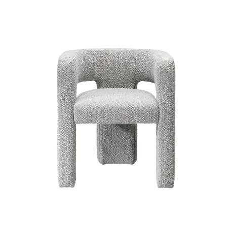 Buy Crescent Occasional Chair in Dove Boucle Fabric, Colour: Dove from Furnituretta