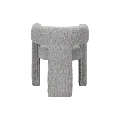 Buy Crescent Occasional Chair in Dove Boucle Fabric, Colour: Dove, 4 from Furnituretta